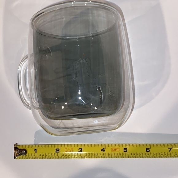 Coffee cups Set of 2 Double wall Coffee cup holds 16 ounces tinted inner wall - Picture 5 of 6